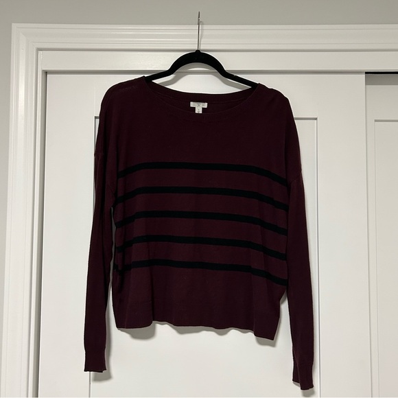bp Sweaters - Burgundy Striped Sweater